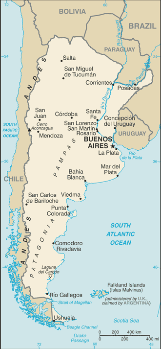 Map of Argentina