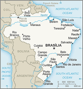 Map of Brazil