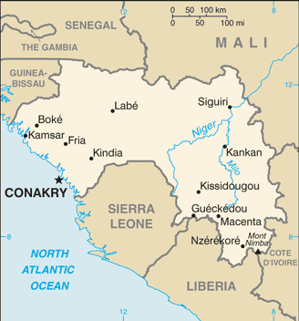 Map of Guinea