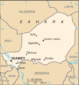 Map of Niger