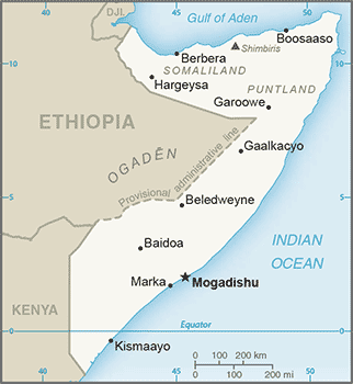 Map of Somalia